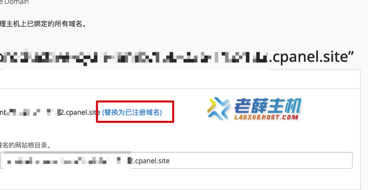 替换为已注册的域名